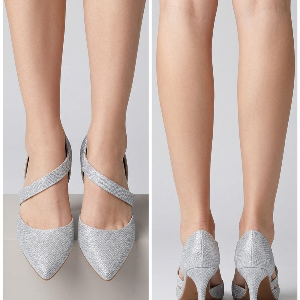 Elegant Silver Women's Shoes like new size 11